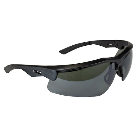 Radians Thraxus, Safety Glasses, Anti-Scratch, Smoke Lens, Black Frame, Half-Frame, Polarized TXM7-2PID